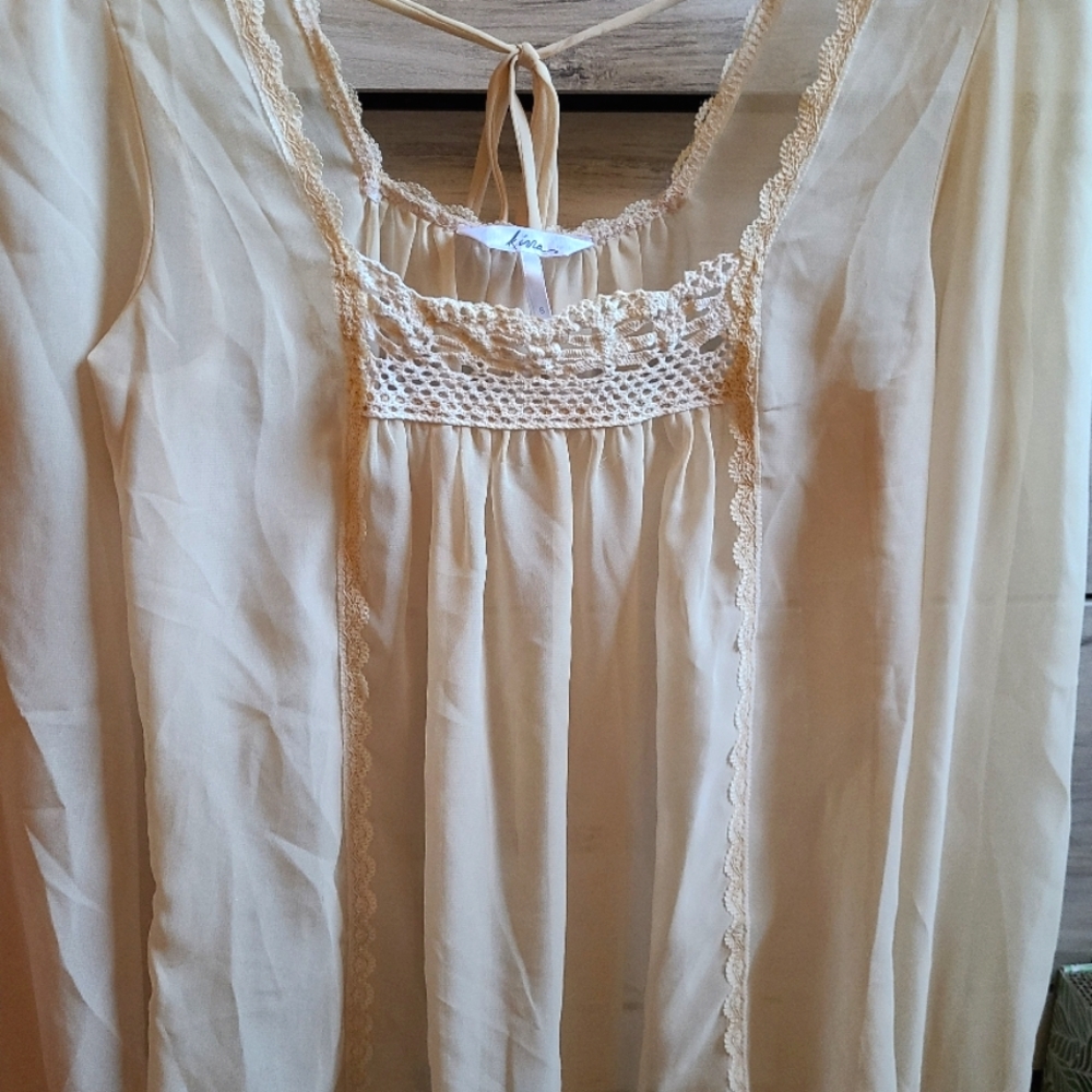 Boho sheer top